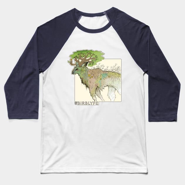 Guardian Elk Baseball T-Shirt by BIRBLYFE